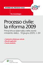 AMENDOLAGINE VITO, Processo civile la riforma 2009