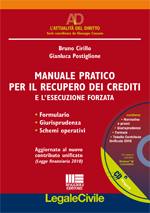 CIRILLO - POSTIGLION, Manuale pratico per il recupero dei crediti