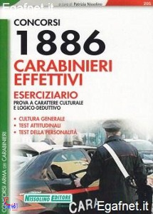 NISSOLINO PATRIZIA, 1886 carabinieri effettivi Eserciziario
