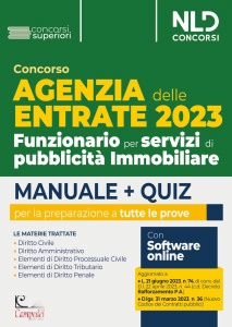 CONCORSO, Agenzia delle entrate 2023  pubblicit� immobiliare