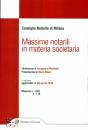 CONSIGLIO NOTARILE, Massime notarili in materia societaria