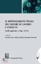 immagine di Responsabilit� penali del datore di lavoro e covid